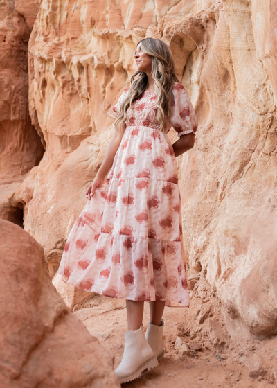 Victoria Rose Floral Tiered Dress