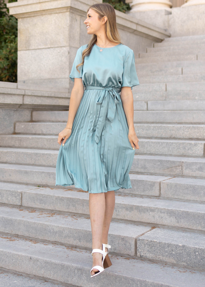 French blue dress