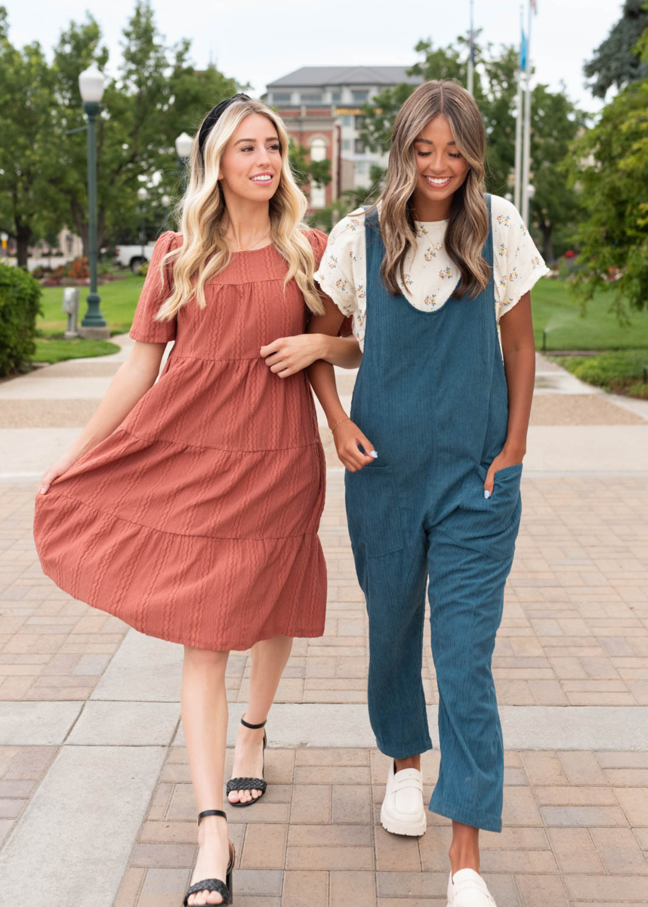 Maisy Deep Aqua Corduroy Overalls