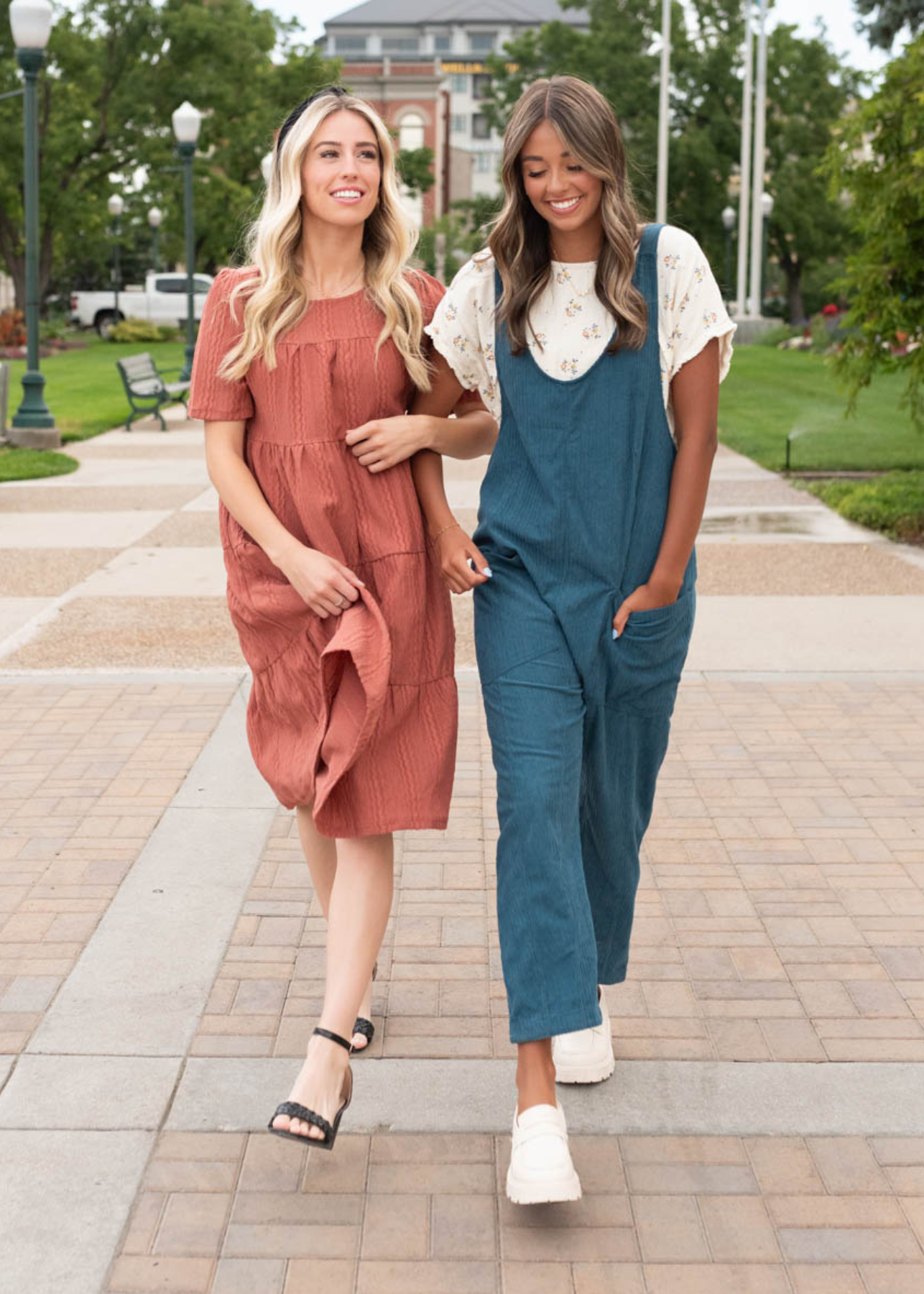 Maisy Deep Aqua Corduroy Overalls