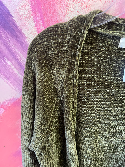 (XXL) Chenille Like Cardigan