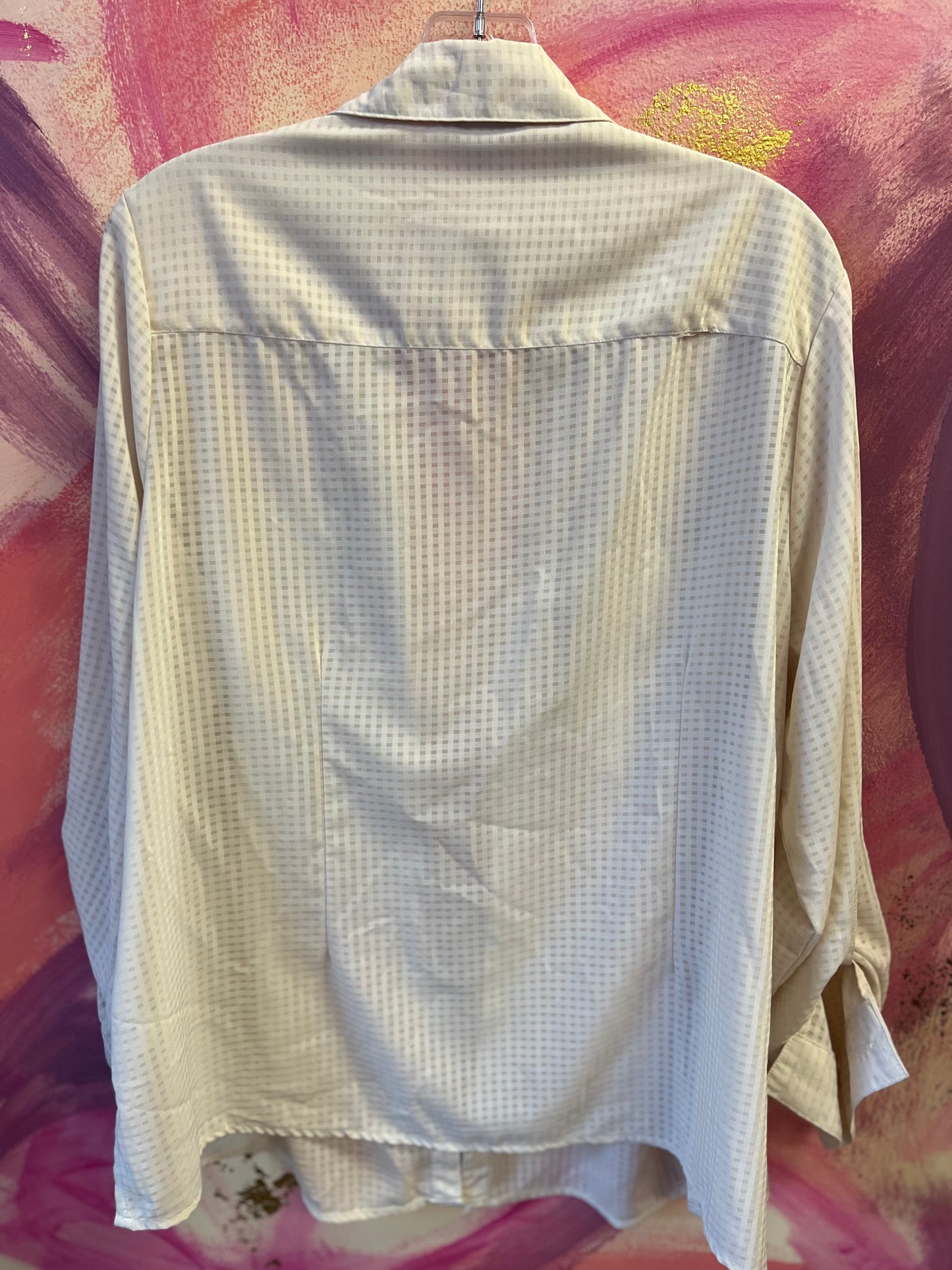 (2X) Cream Button Up