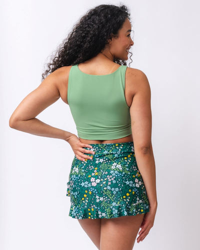 Cottage Floral Ultra High-Waist Skirt w/ Bottoms