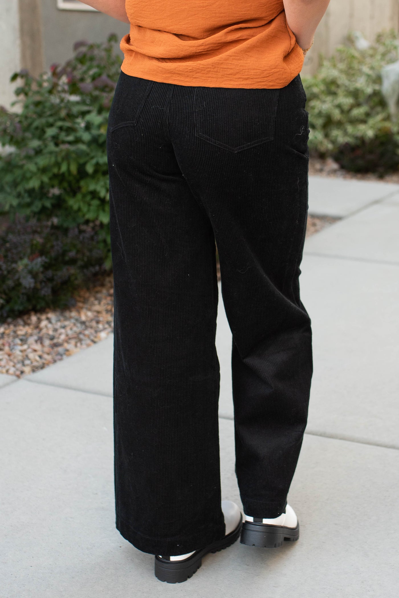 Becky Black Corduroy Pants