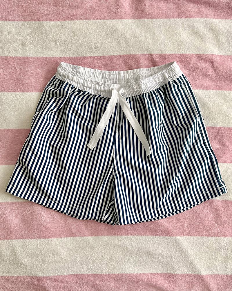 Indigo Stripe Board Short