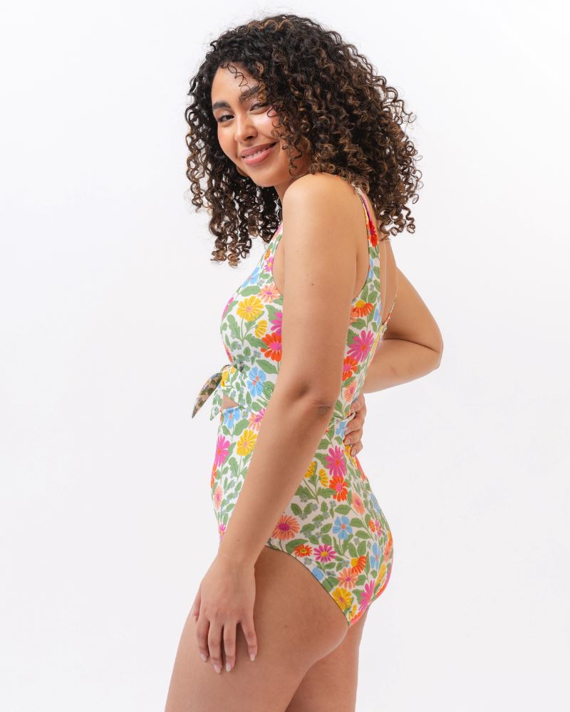 Breezy Floral Knotted One-Piece