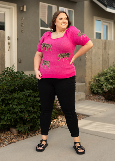 Plus size black jeans