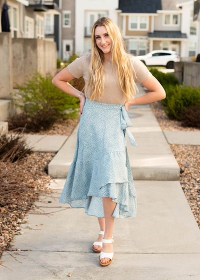 Blue skirt