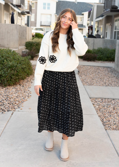 Christy Black Bow Skirt