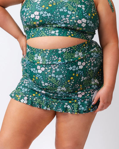 Cottage Floral Ultra High-Waist Skirt w/ Bottoms