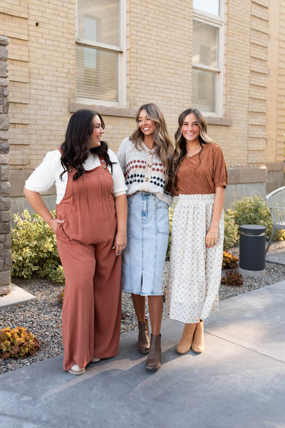 Hattie Taupe Pattern Cardigan