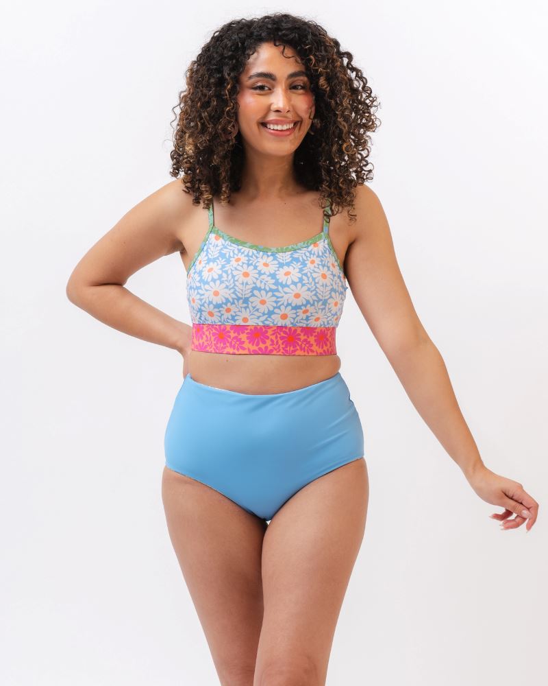 Peri Daisy/ Peri Reversible Ultra High-Waist Bottom