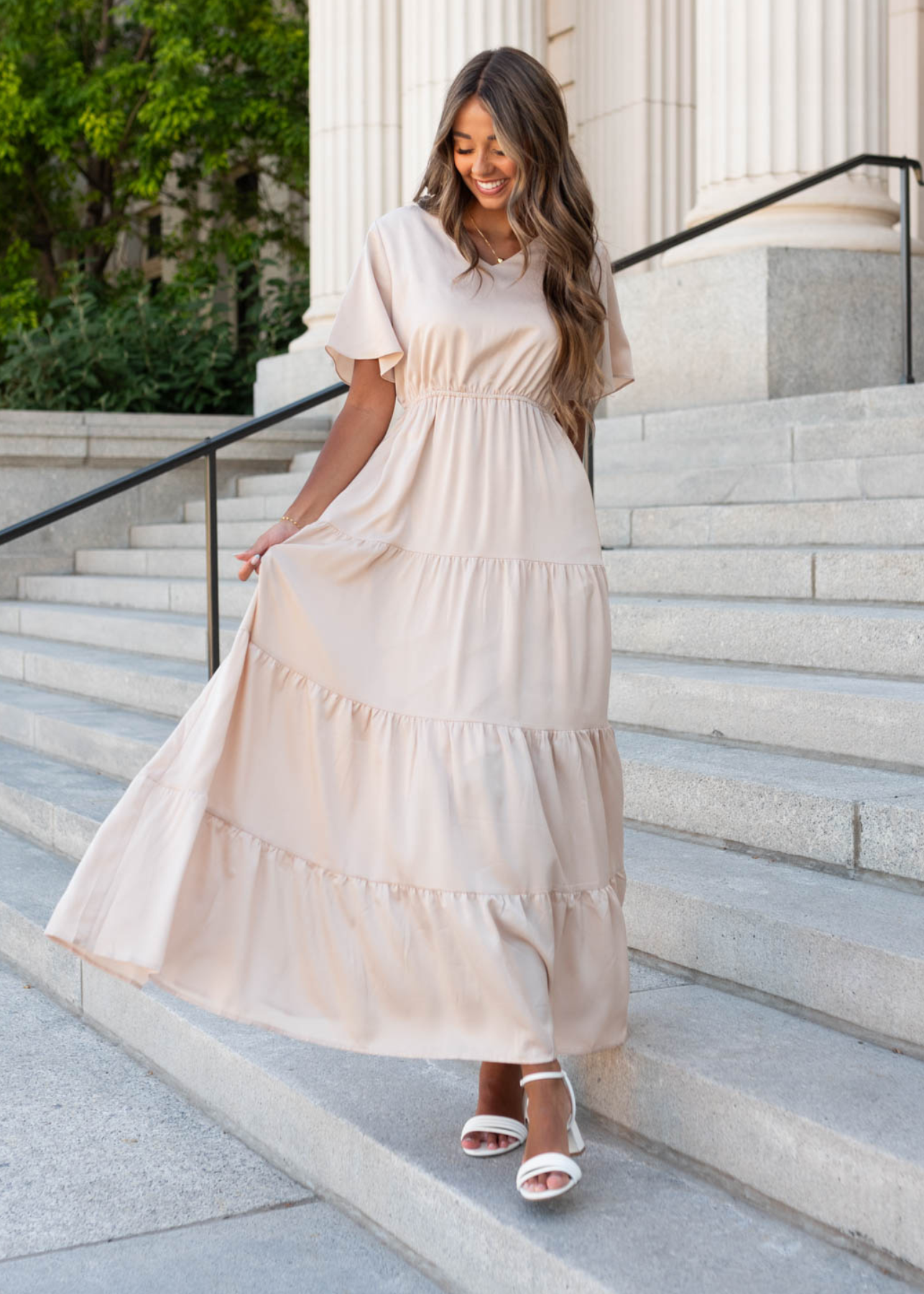 Champagne maxi dress