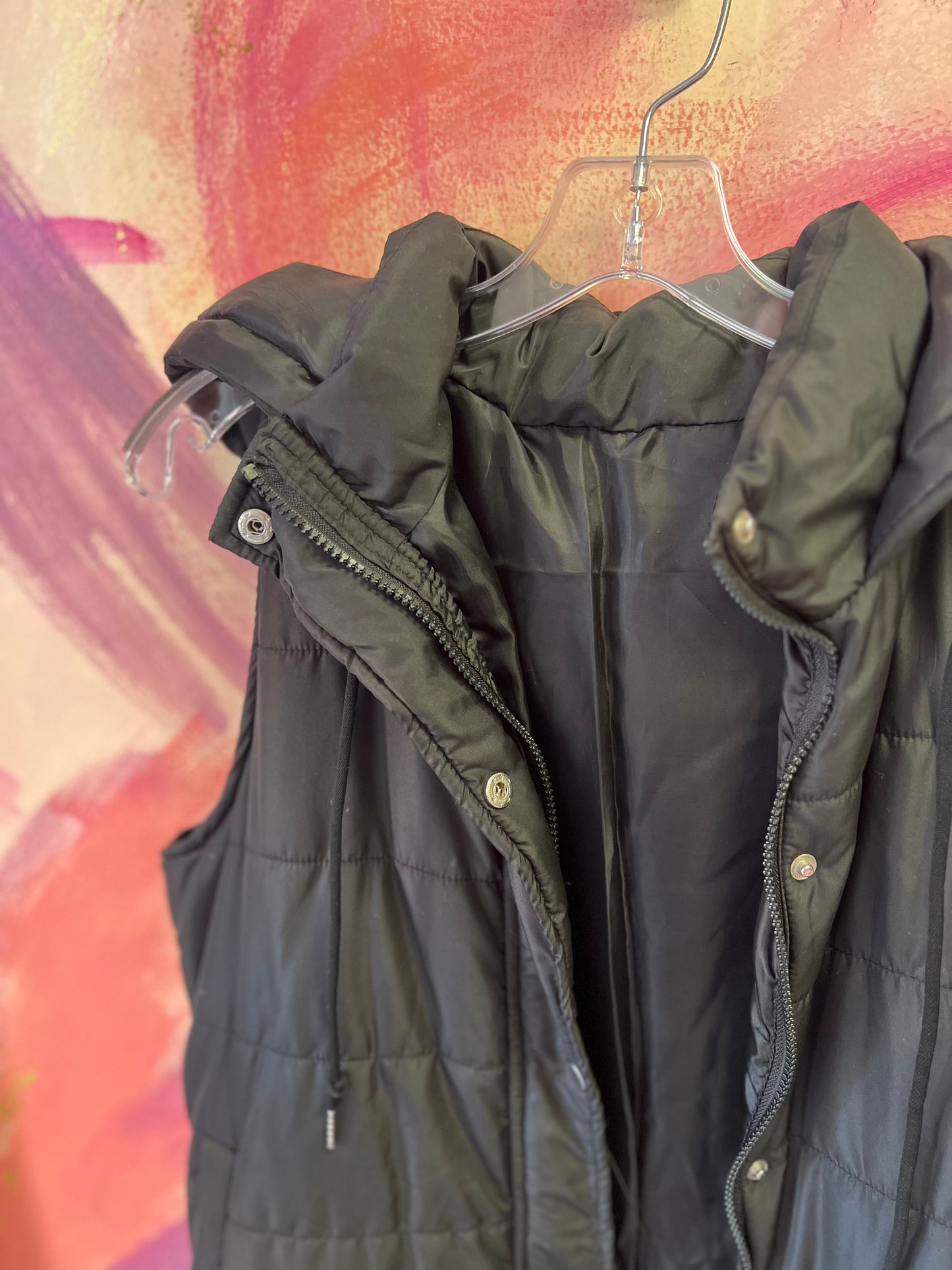 (SMALL) Long Black Vest