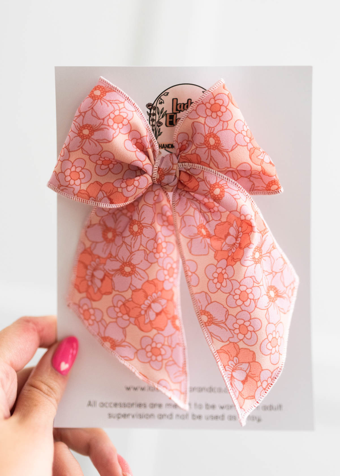 Elle Retro Floral Bow