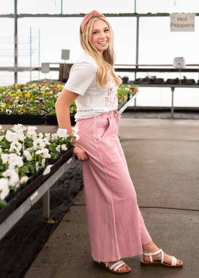 Rose wide leg pants