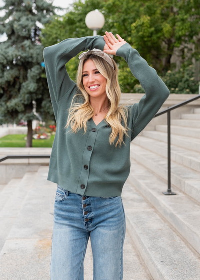 Jade button down cardigan