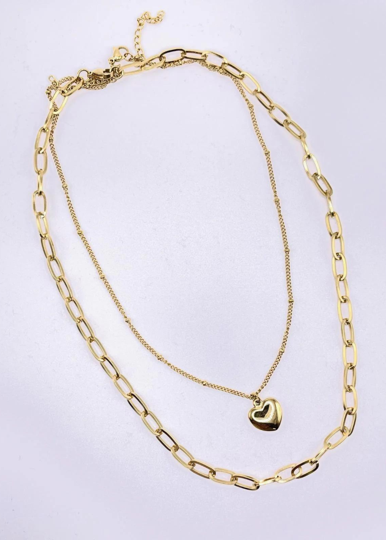 18K gold plated necklace set