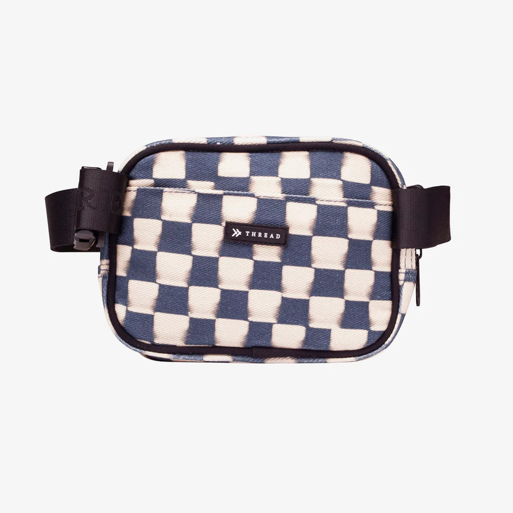 Thread Wallets Faded Check Fanny Pack