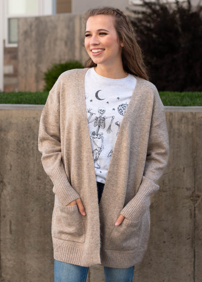 Camel cardigan