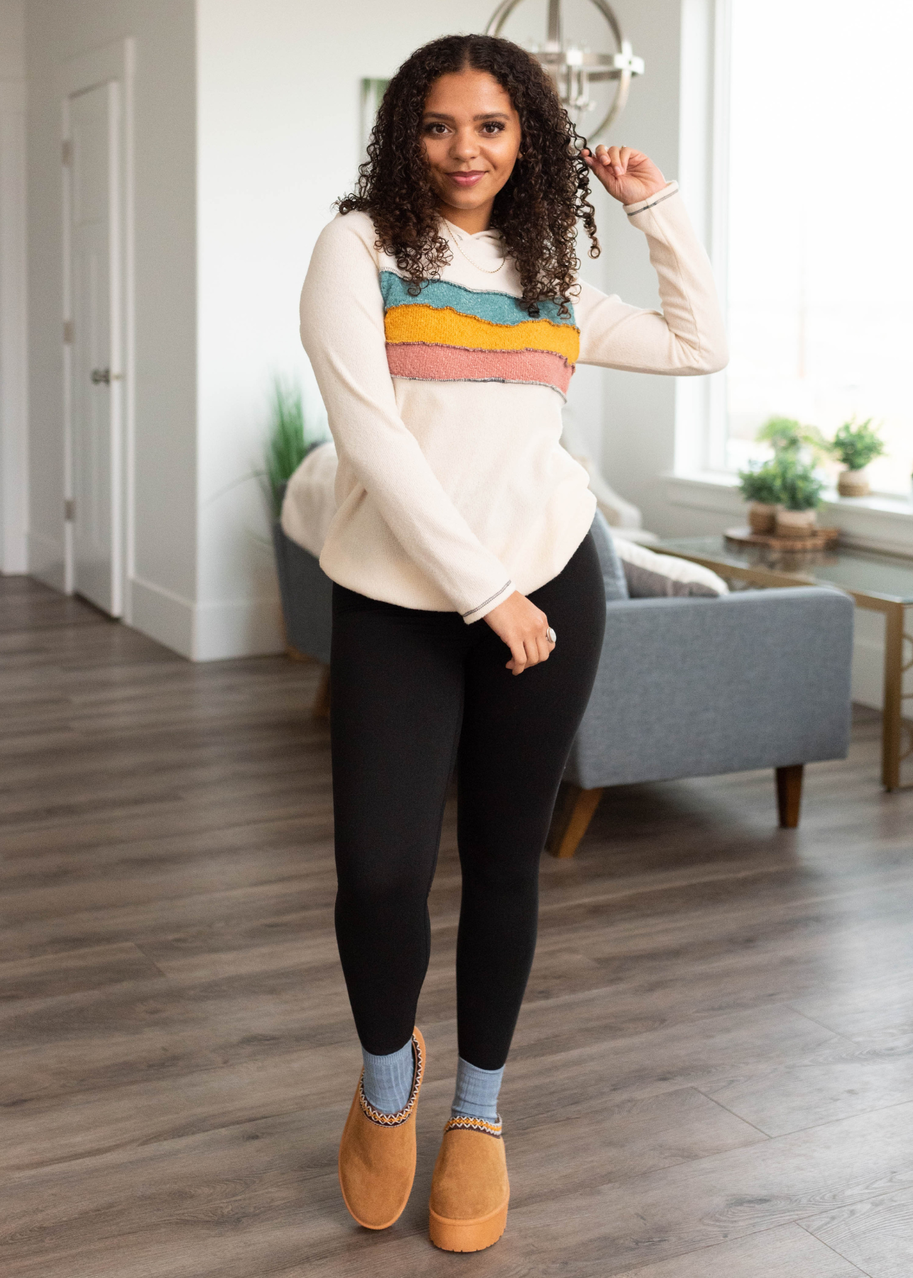 Haven Retro Color Block Hoodie