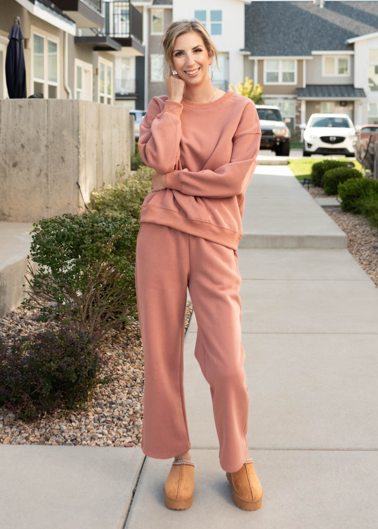 Heather Dusty Rose Sweatpants