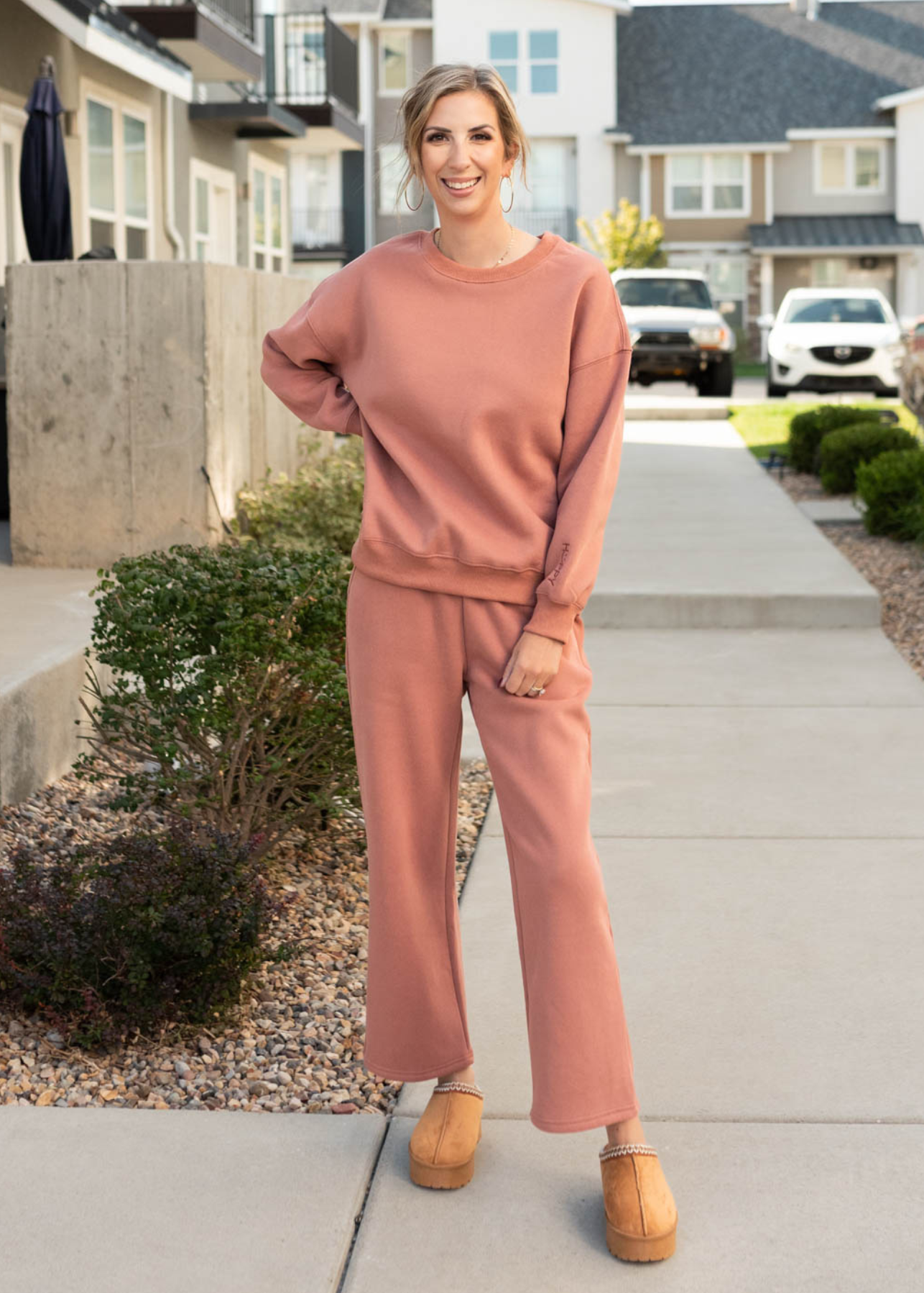 Heather Dusty Rose Sweatpants