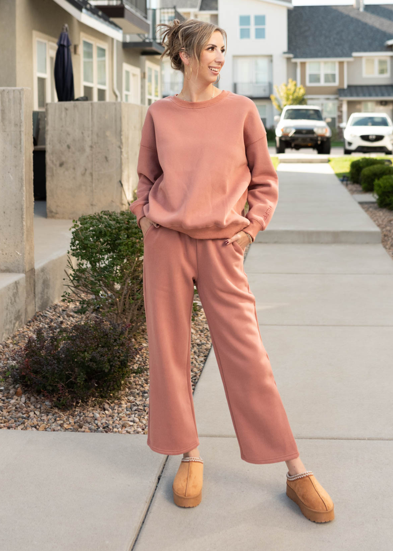 Heather Dusty Rose Sweatpants