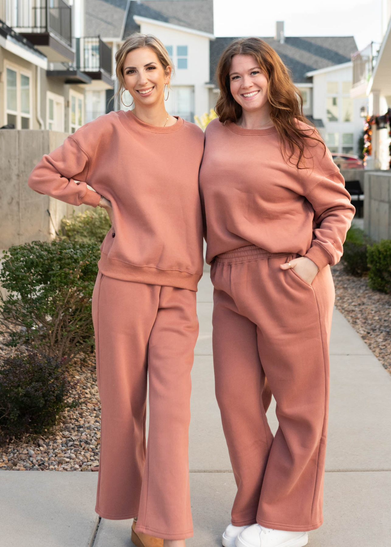 Heather Dusty Rose Sweatpants