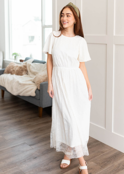 White lace dress