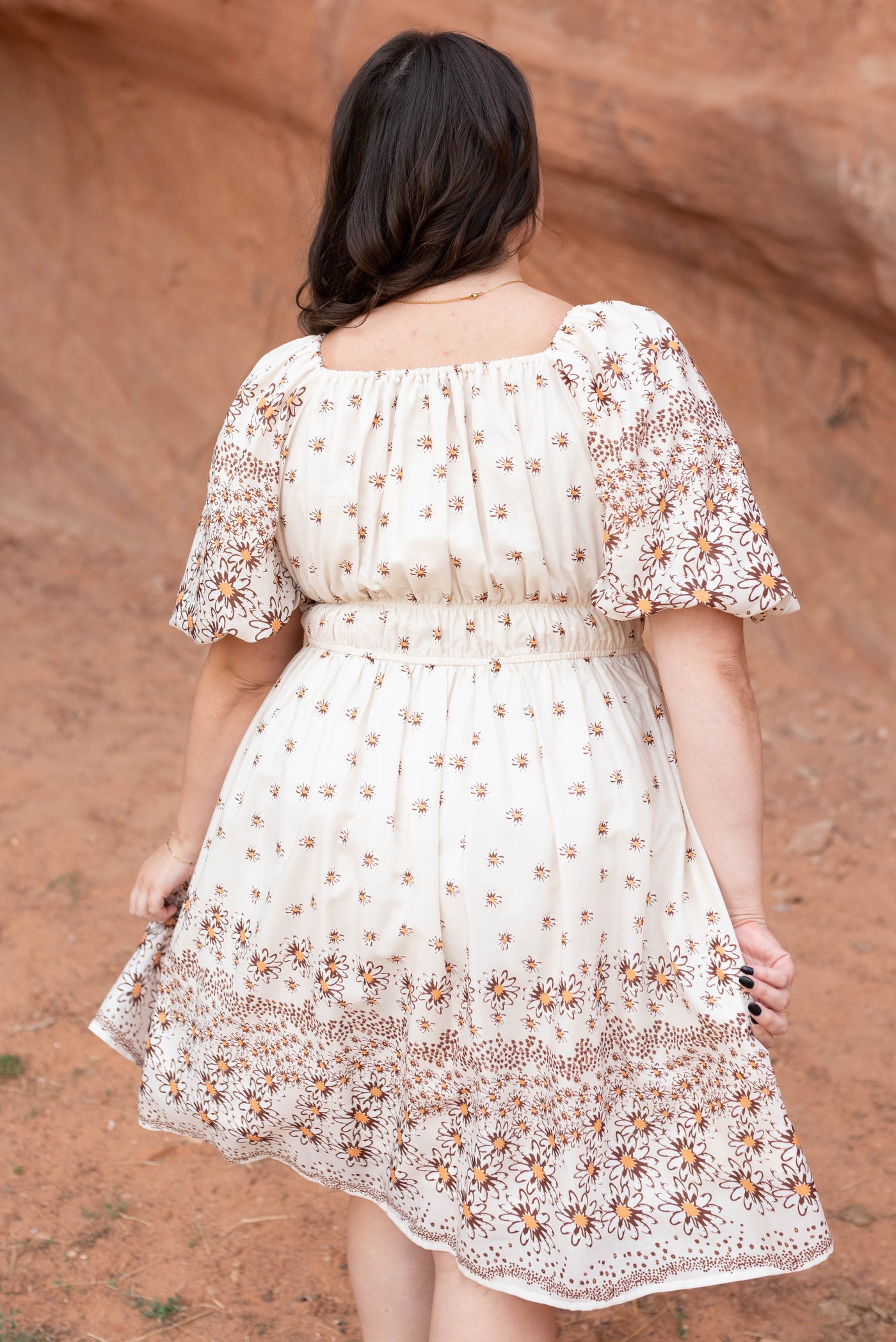 Josie Beige Daisy Dress