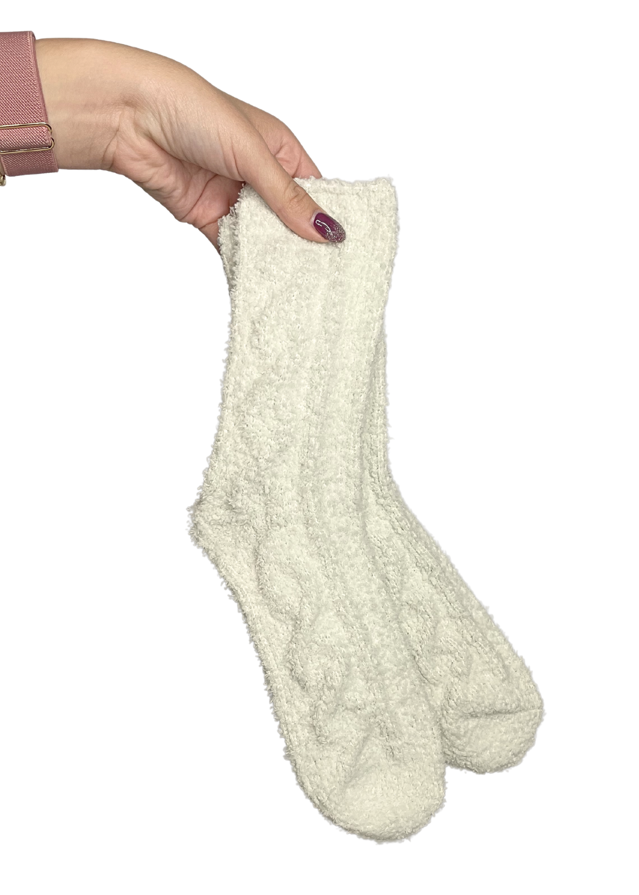 Off white cozy lounge socks