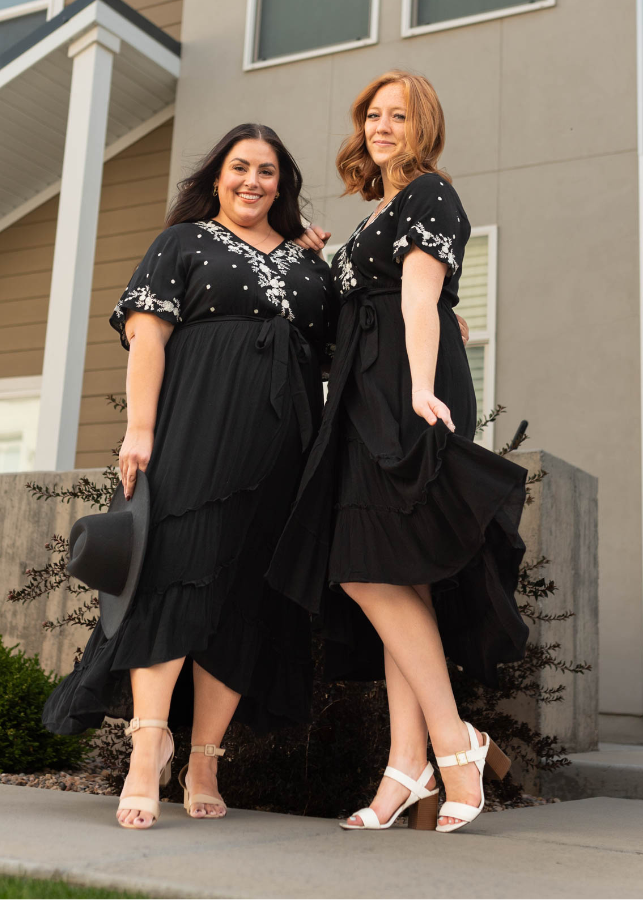 Kayanna Black Floral Dress