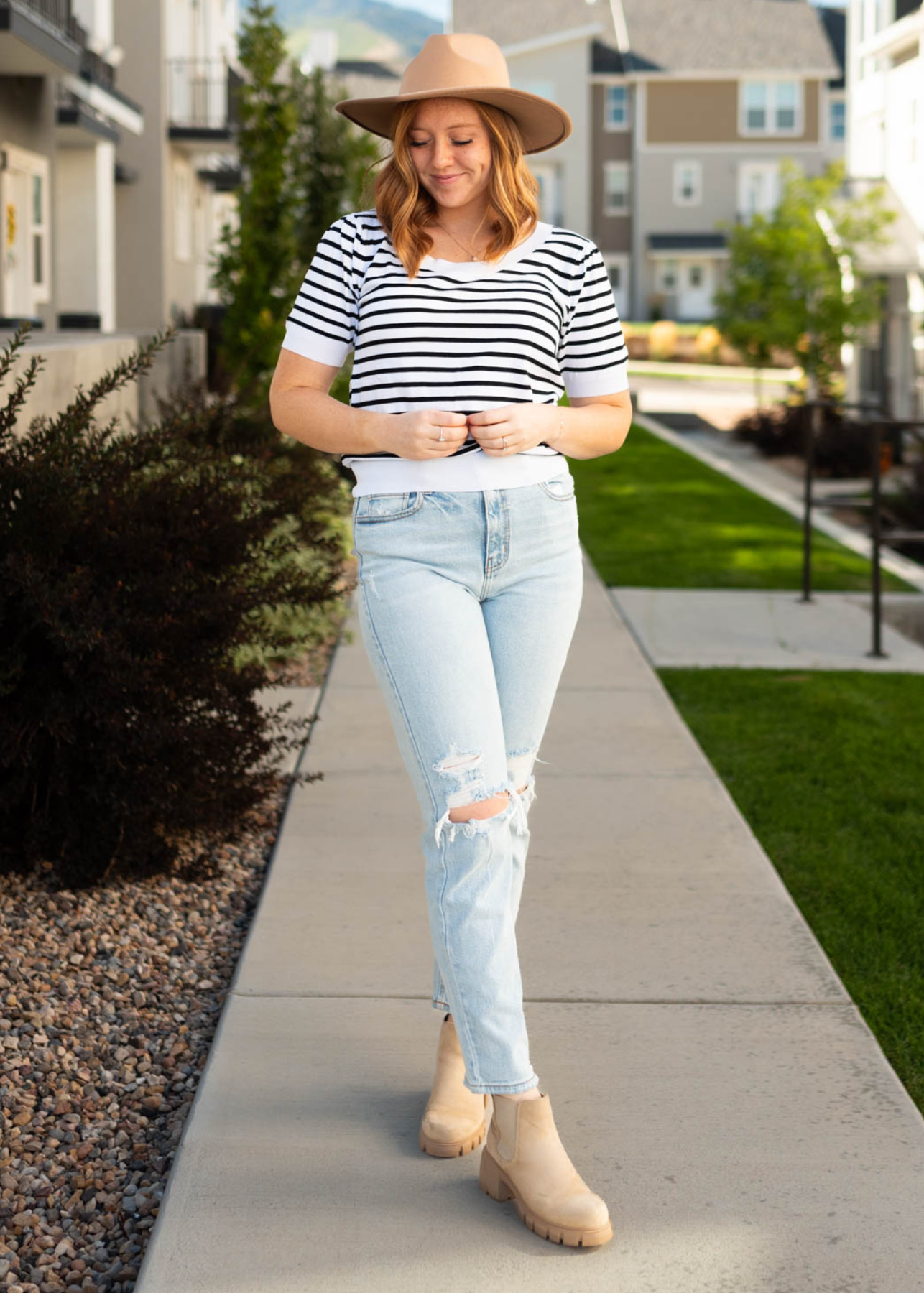 Kayla Ivory Striped Top