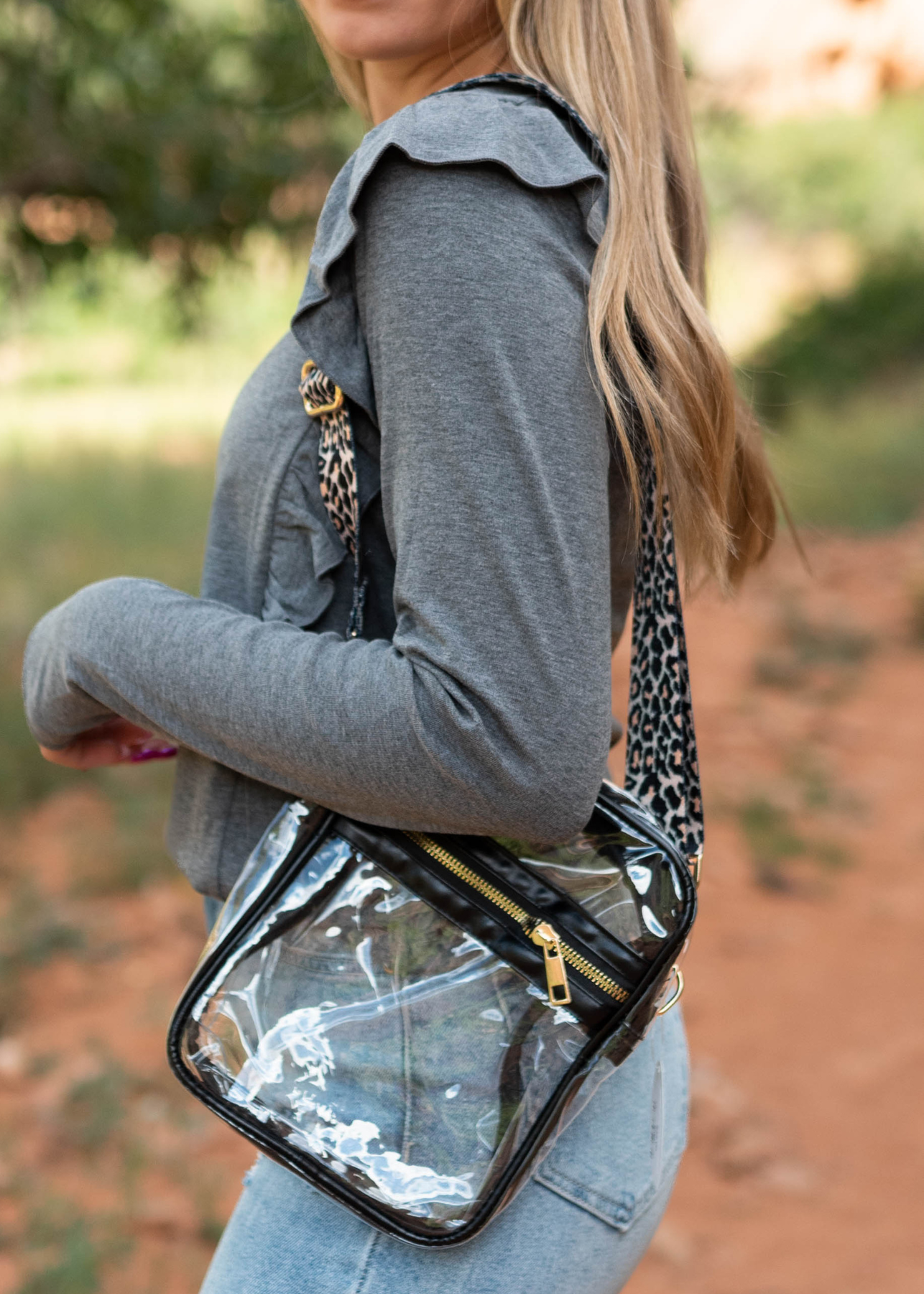 Clear crossbody bag