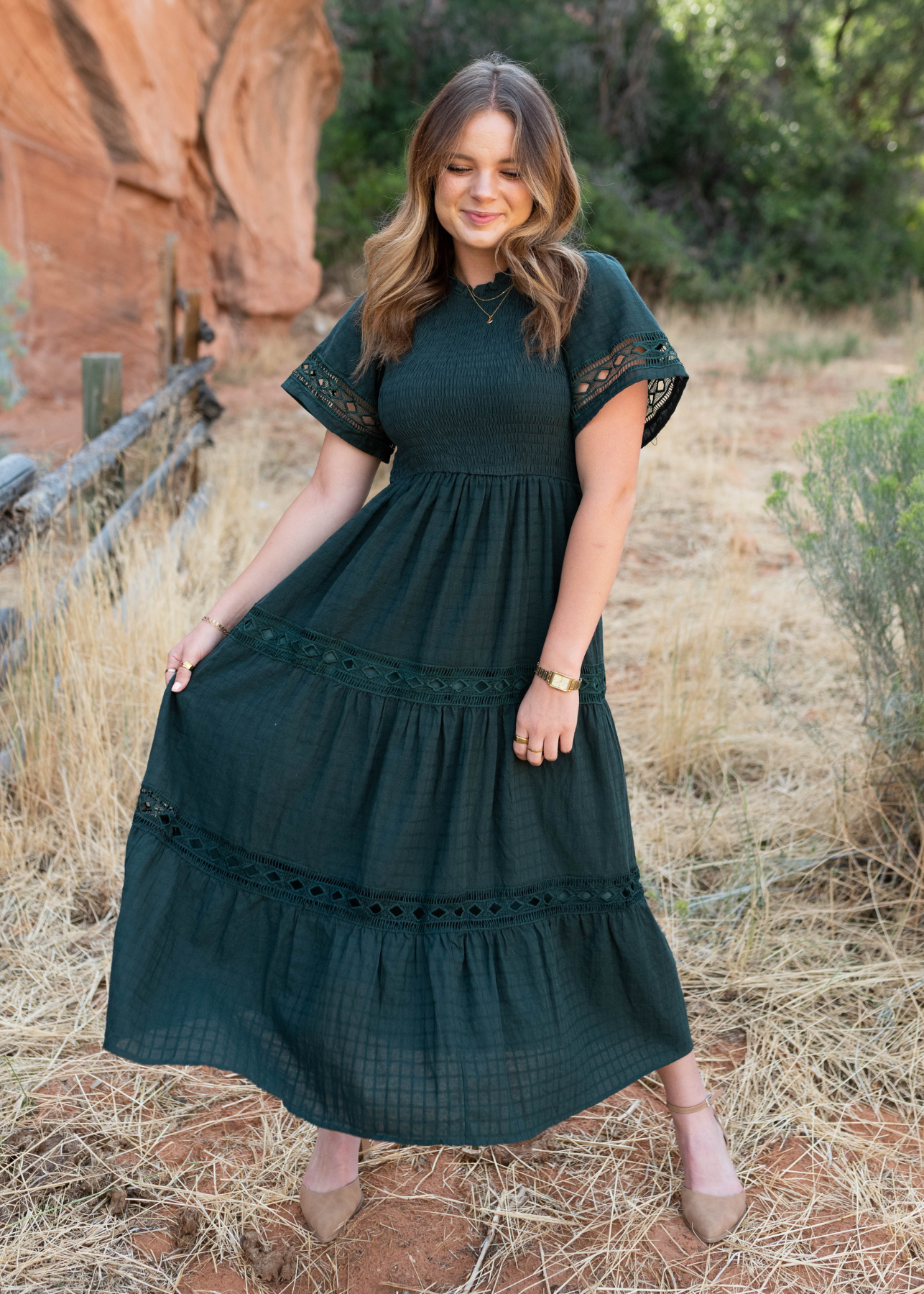 Kinley Hunter Green Dress