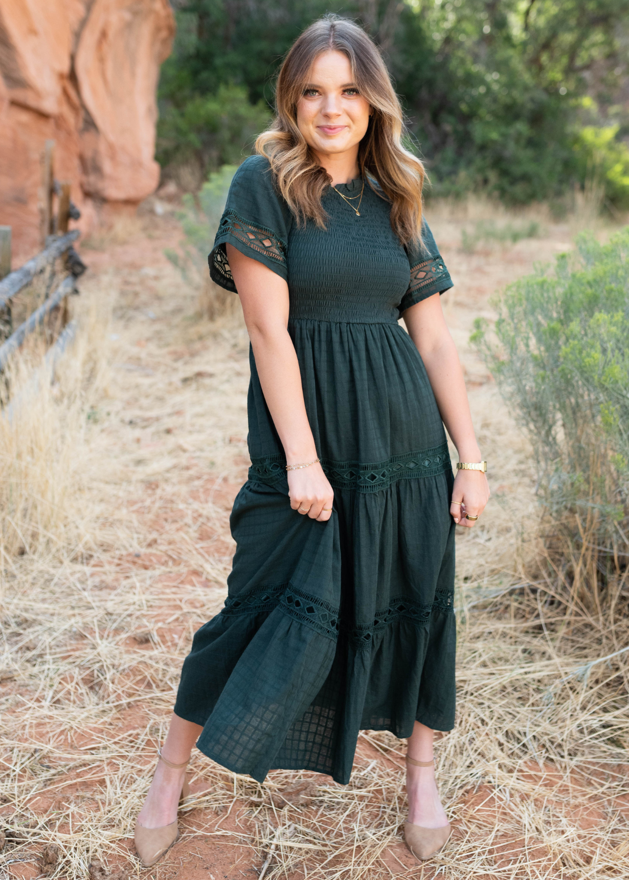 Kinley Hunter Green Dress