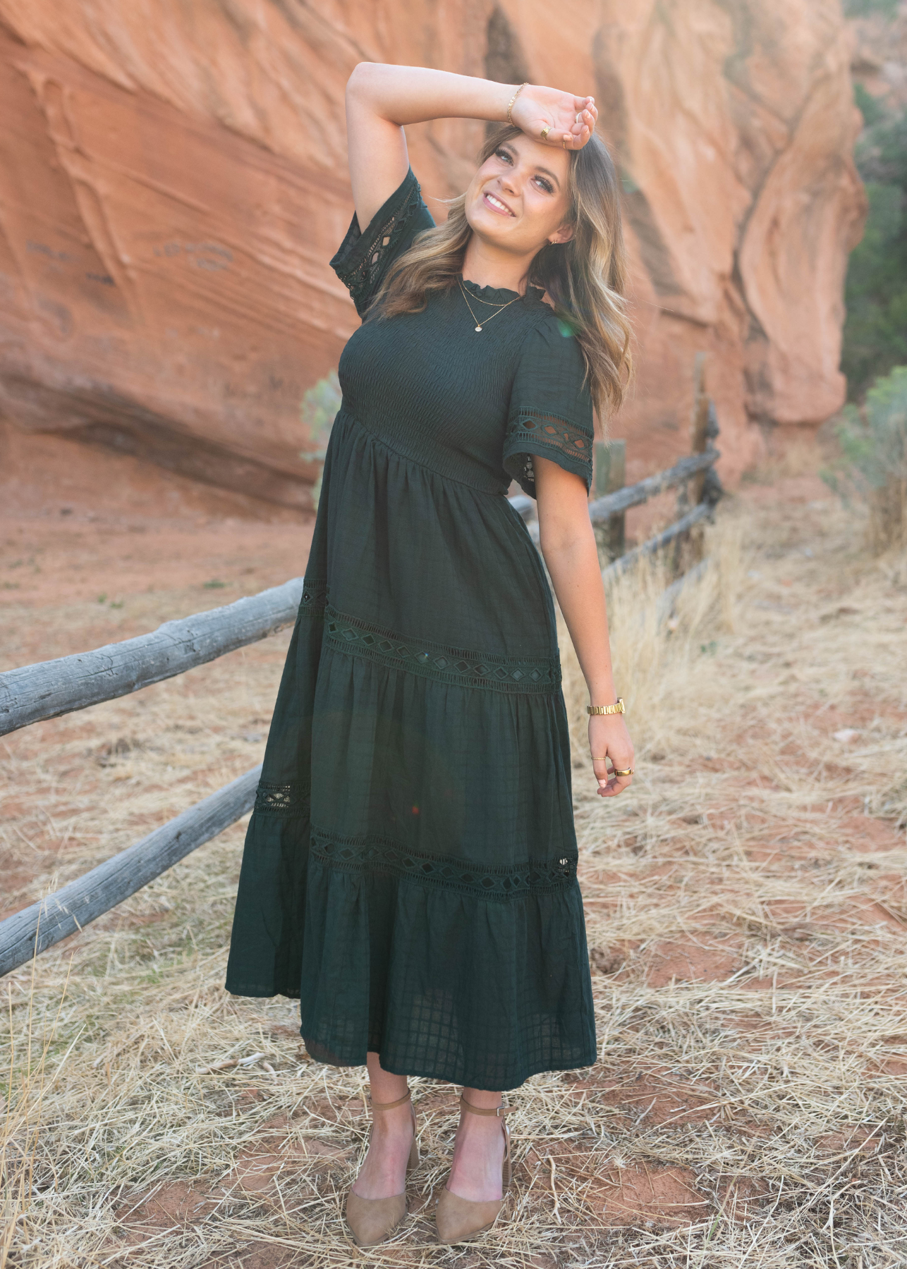 Kinley Hunter Green Dress