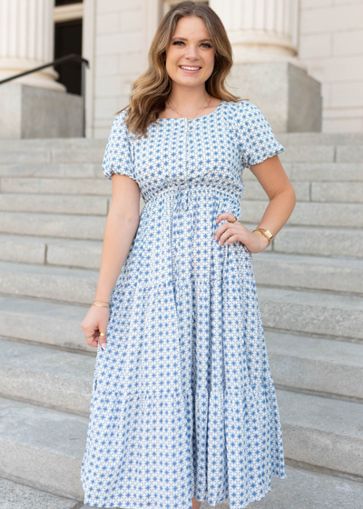 Small blue patterned dress