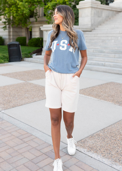 Beige shorts