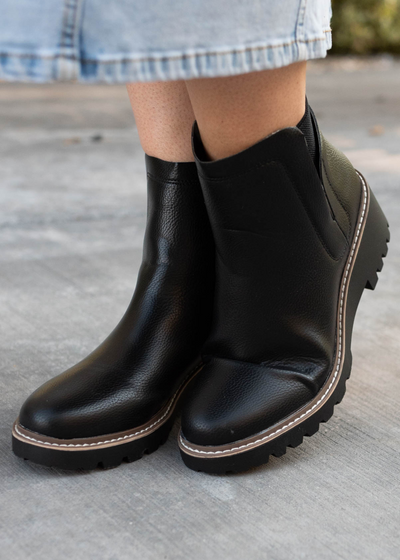 Black ankle boots