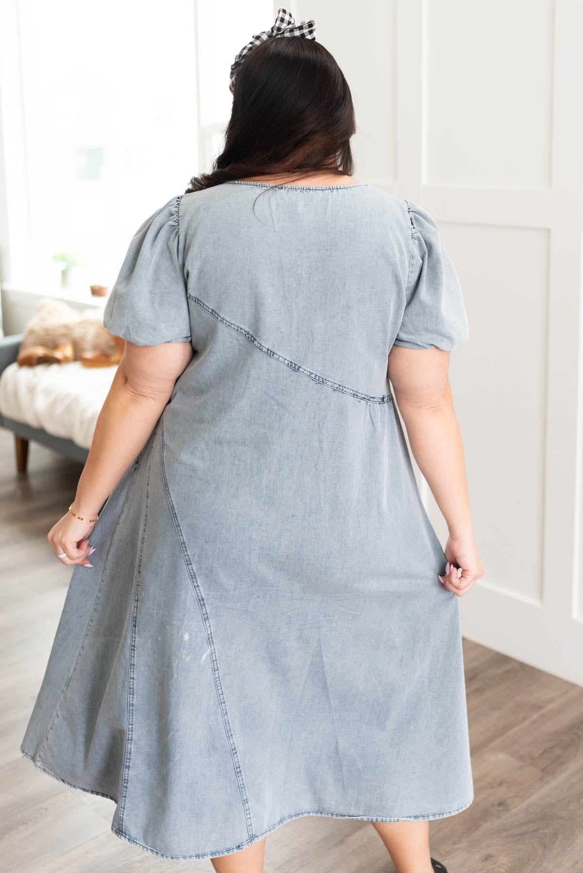 Natalia Light Denim Dress