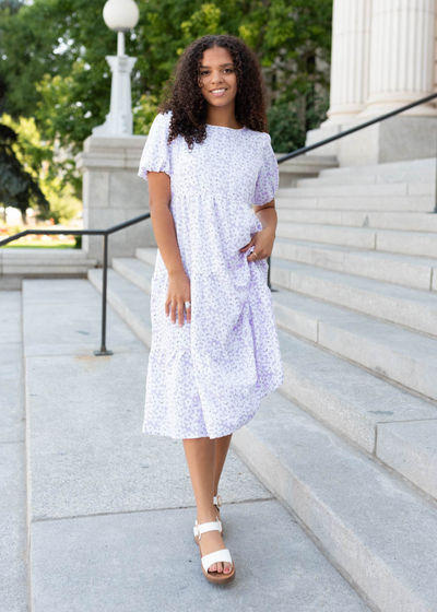 Lavender daisy dress