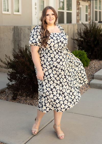 Plus size ivory dress