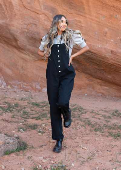 Black jumpsuit