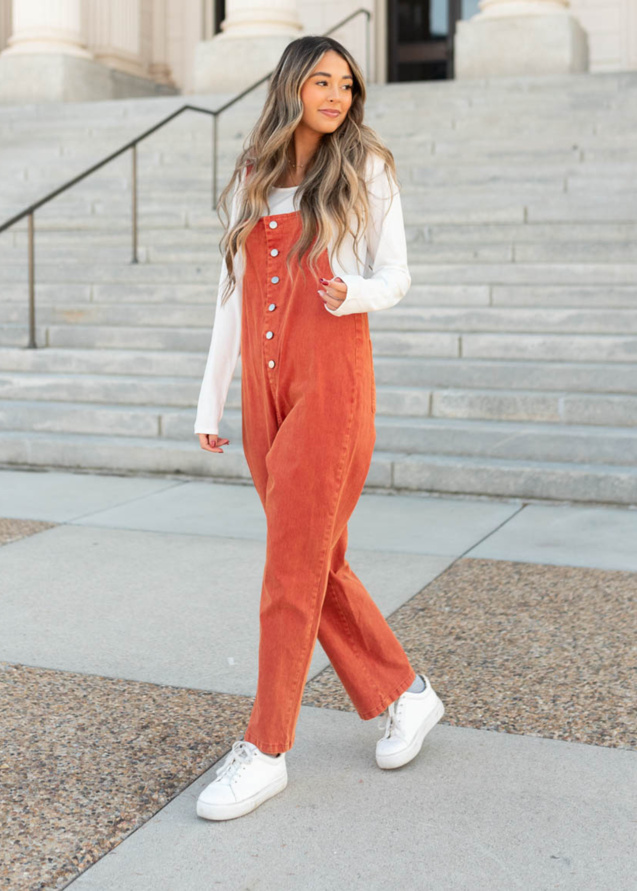 Rust jumpsuit