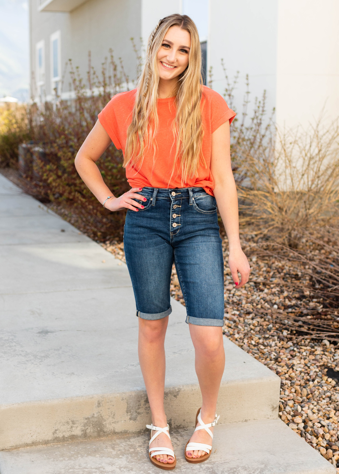 Poppy linen top