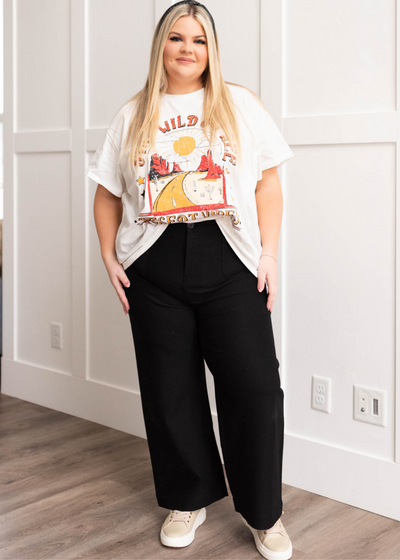 Plus size black pants