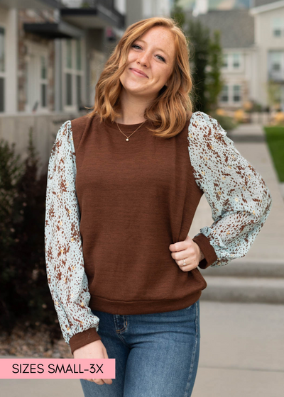 Long sleeve hot chocolate top