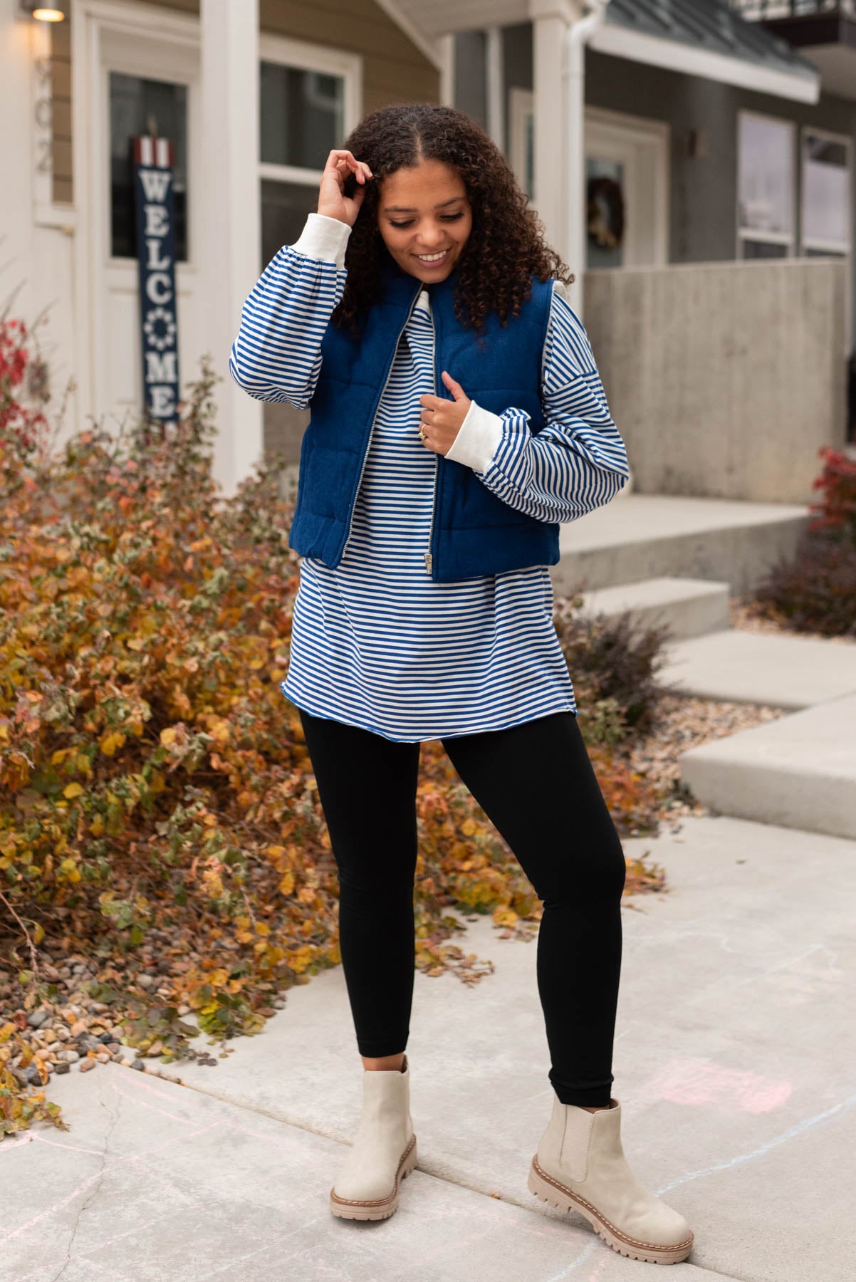 Blue Corduroy vest